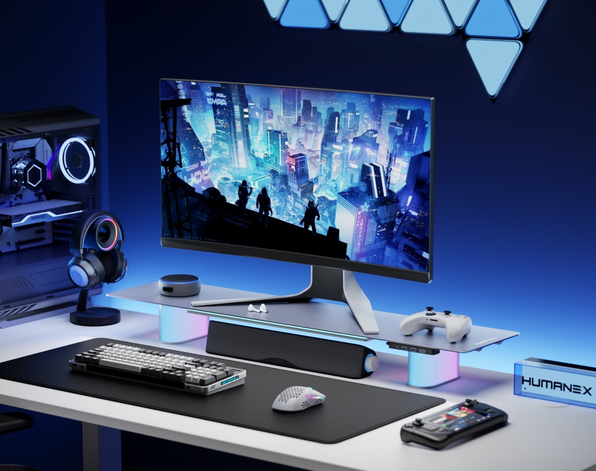 Upgrade Your Desk Game: Why You Need an Aluminum RGB Monitor Stand