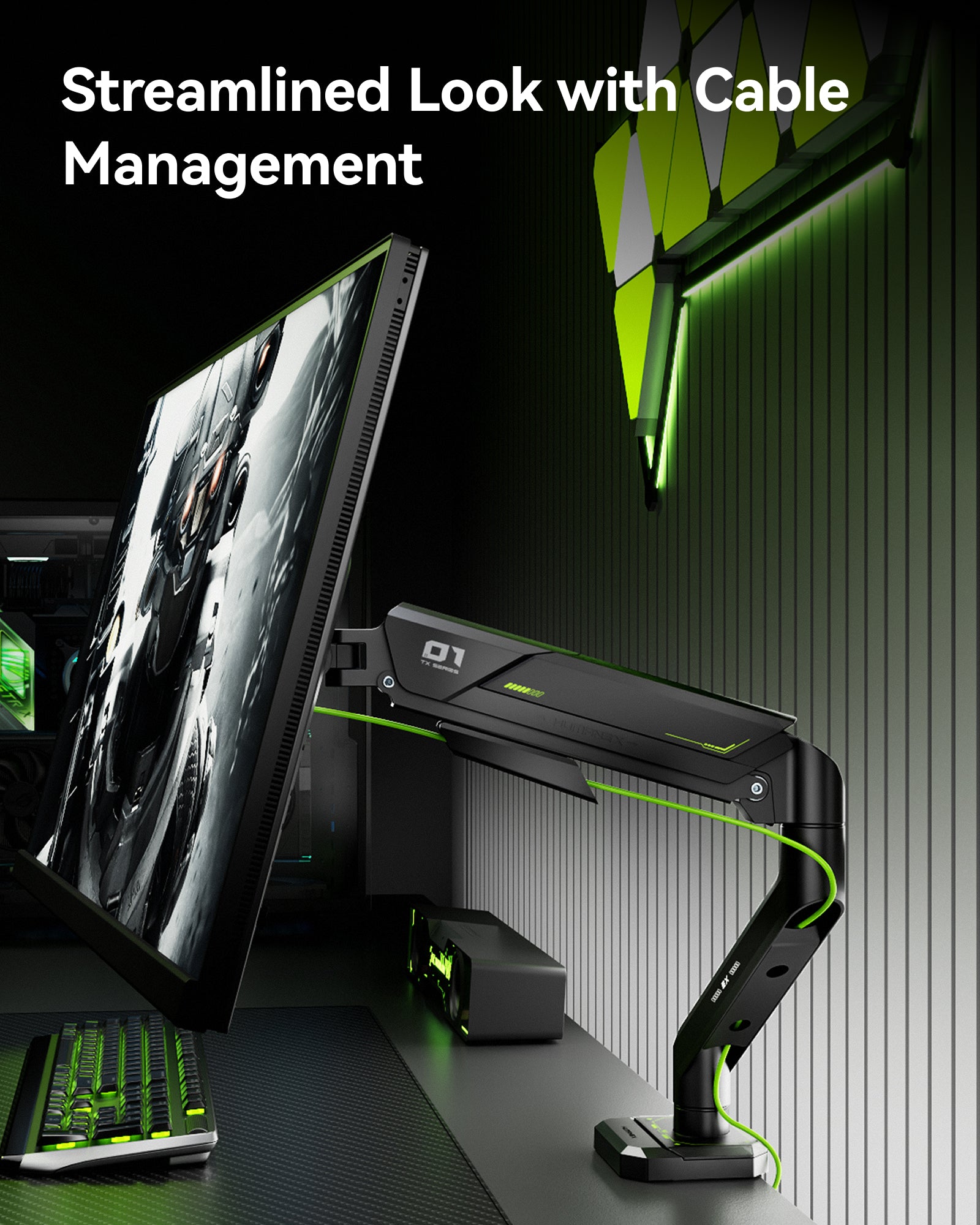 Humanex TX01-1B-A Single Monitor Arm