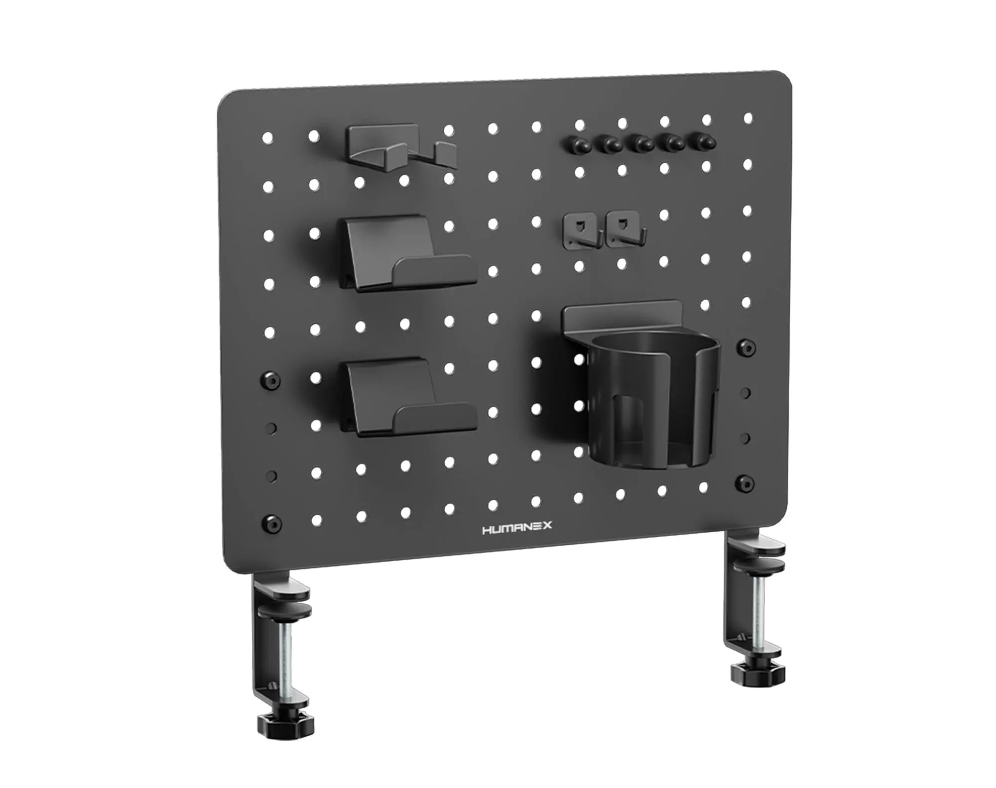 AX-9 Clamp-on Gaming Desk Pegboard HUMANEX