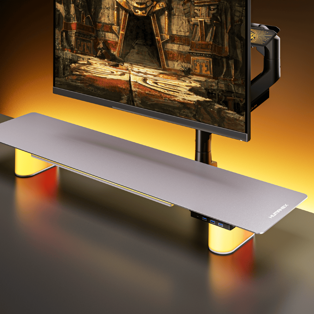 Humanex TX05 Heavy Duty Ultrawide Monitor Arm - Up to 57"