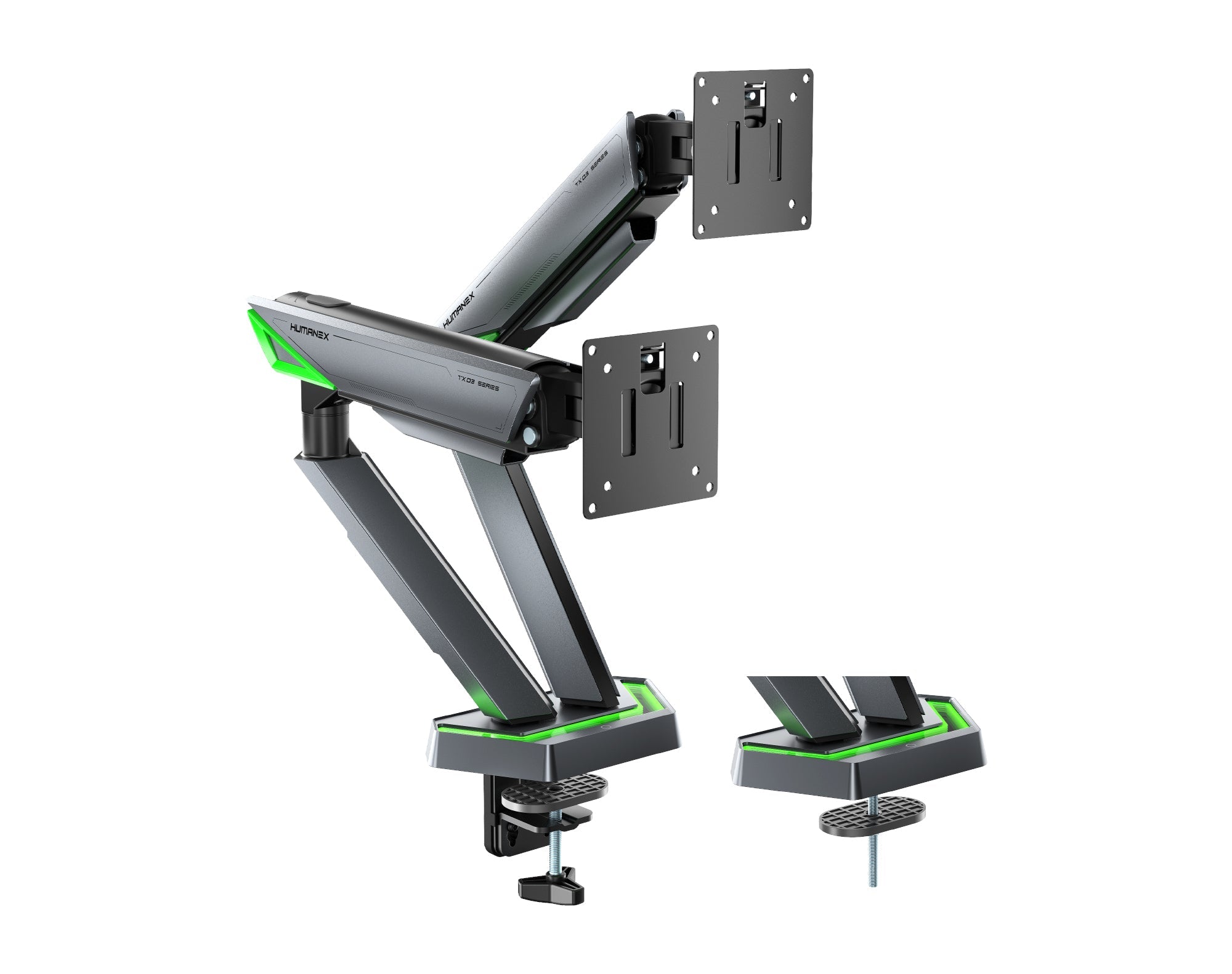 Humanex TX03 Dual Monitor Arm HUMANEX