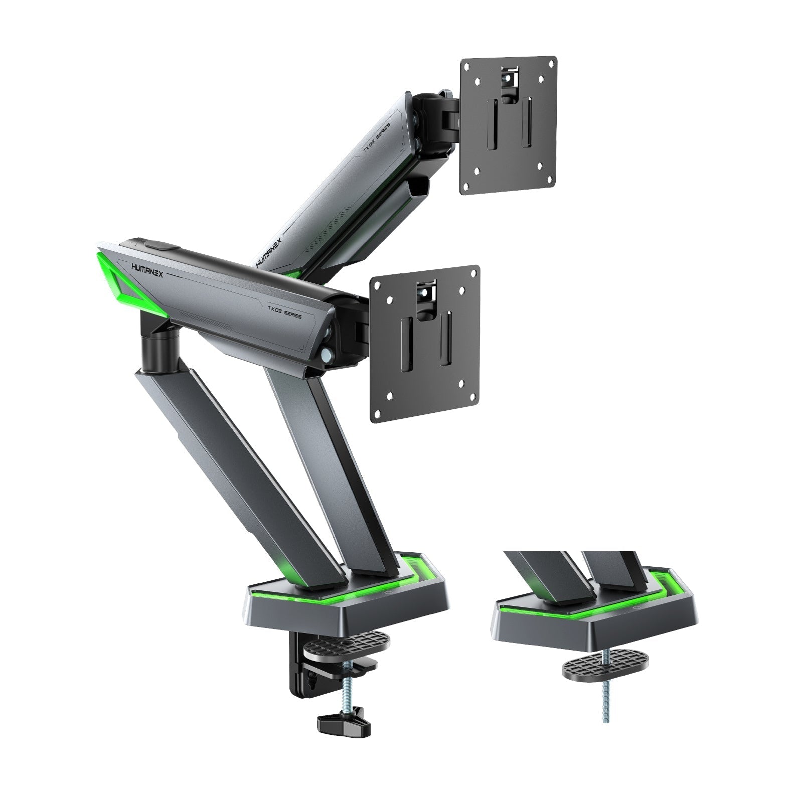 Humanex TX03 Dual Monitor Arm HUMANEX