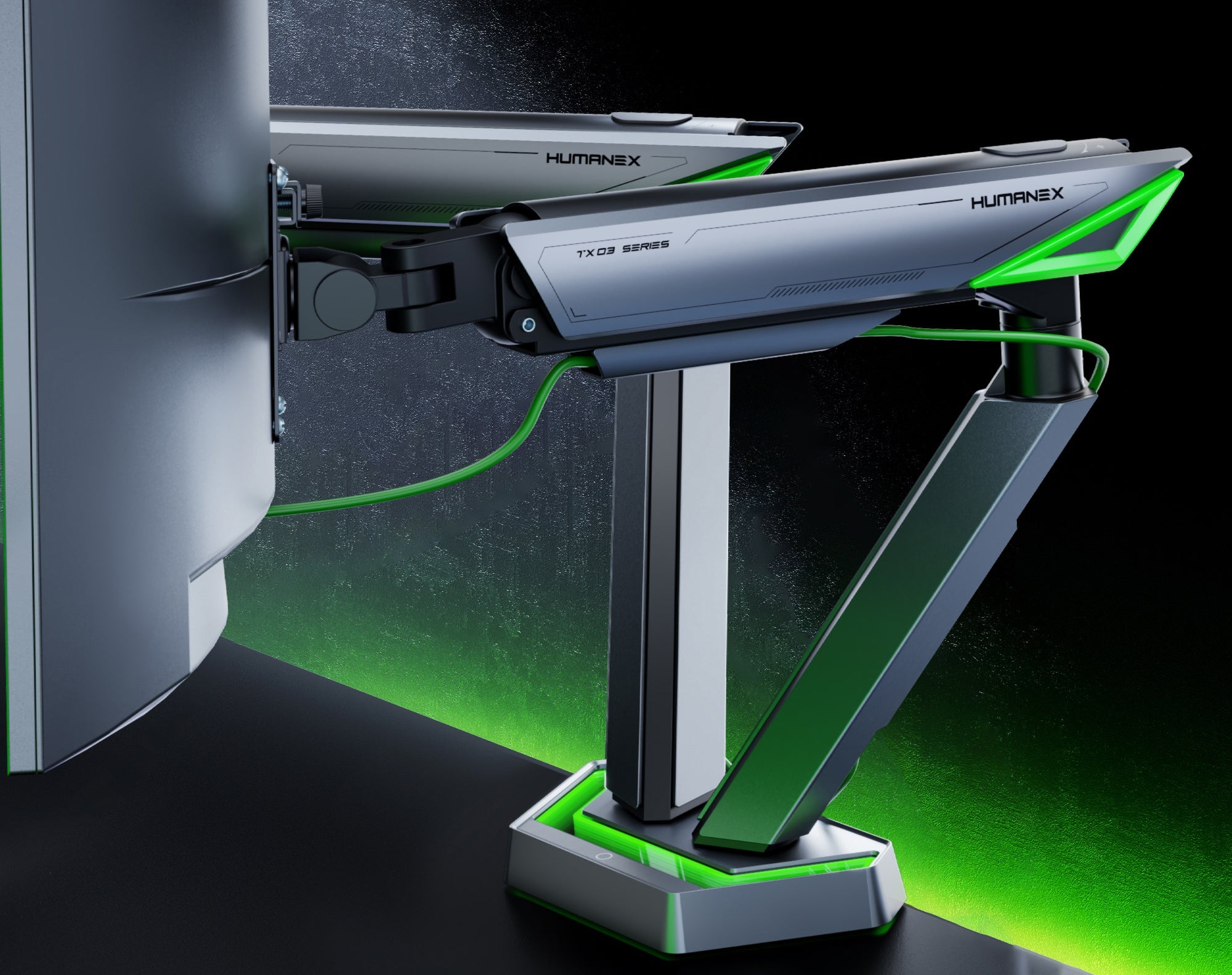 Humanex TX03 Dual Monitor Arm HUMANEX