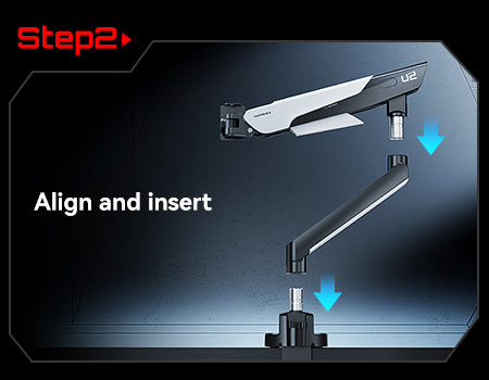 TX-02 Monitor Arm Installation Step 2