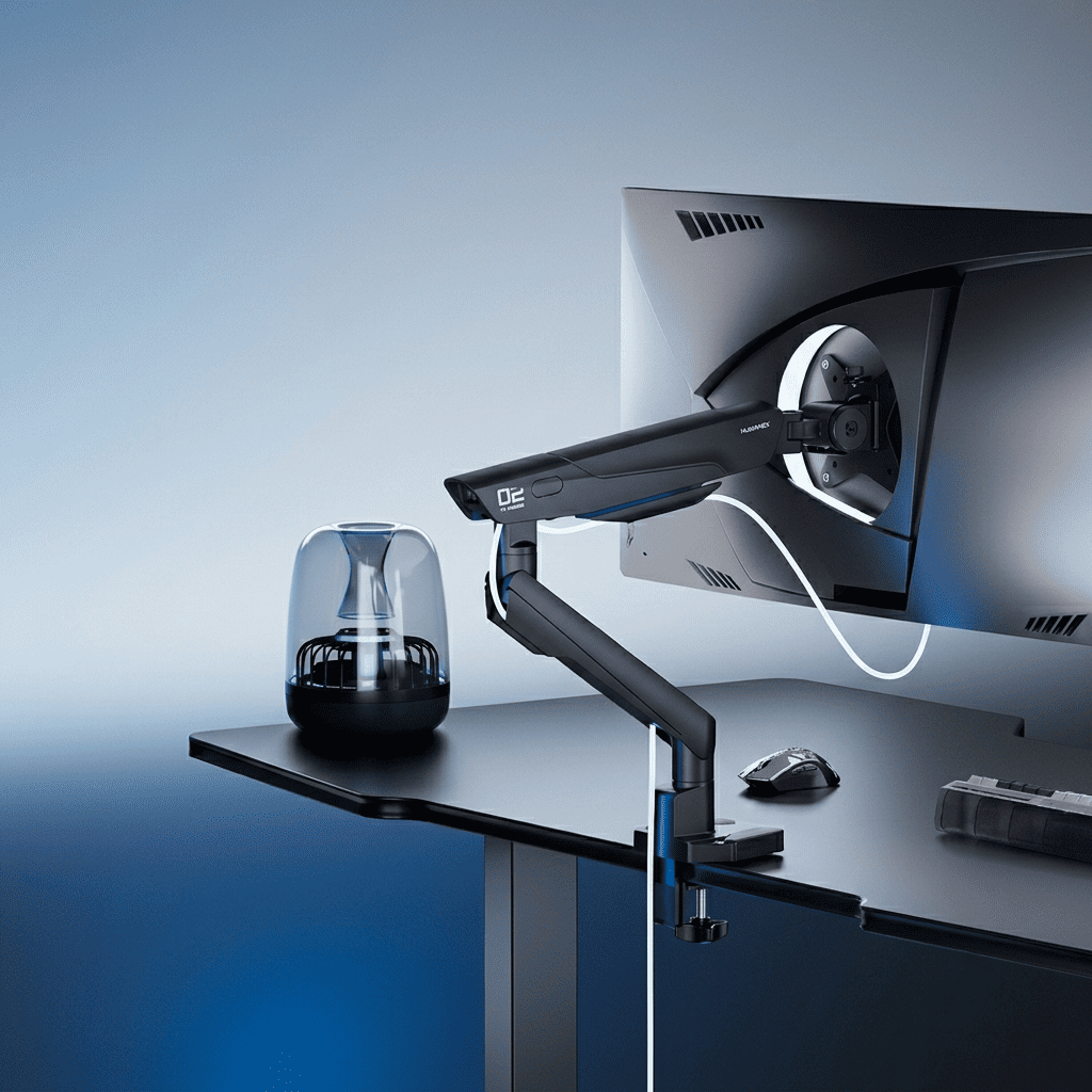 Single Desk Mount Monitor Arms | Humanex