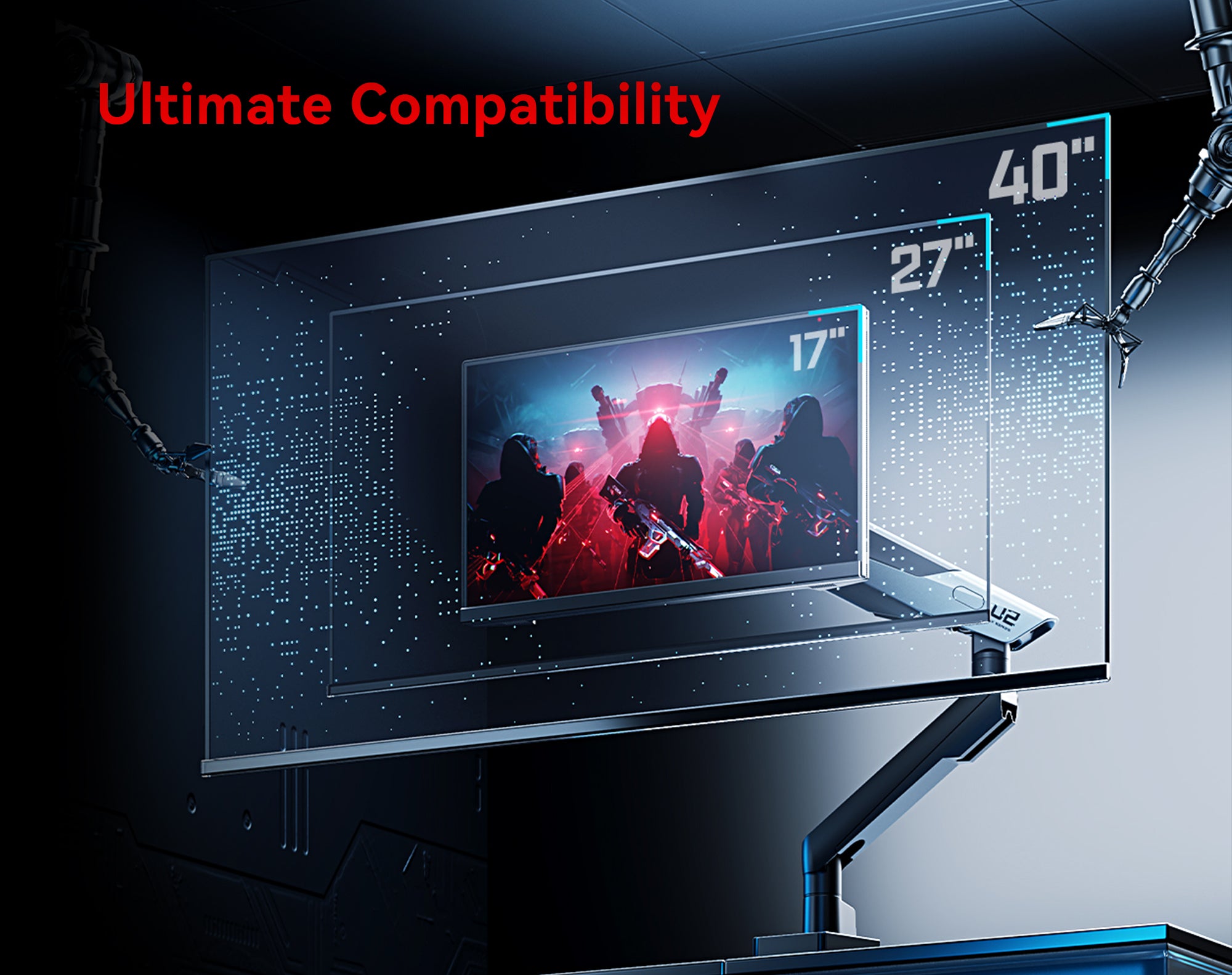 TX02-1G-A monitor arm ultimate compatibility