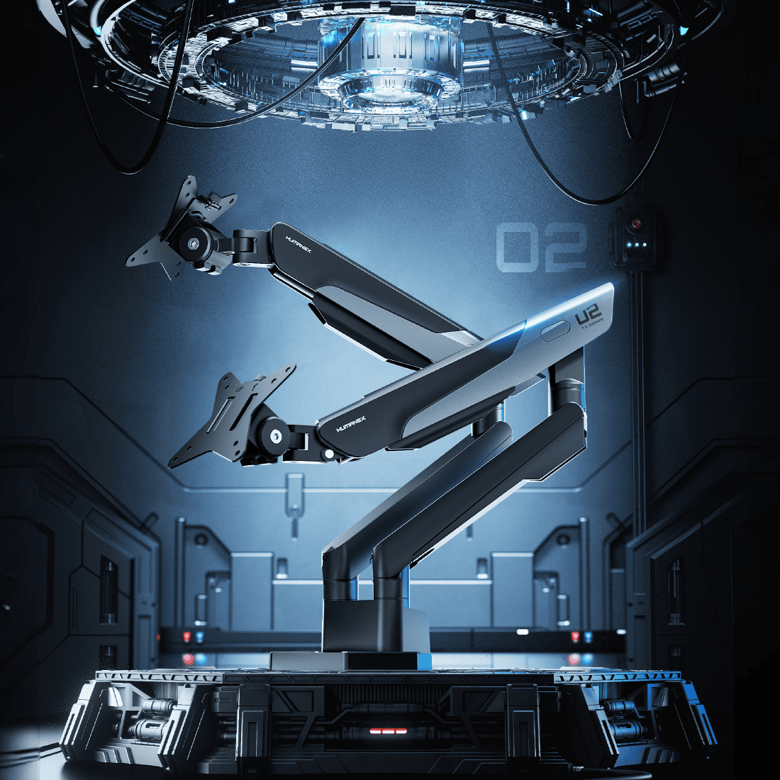 Humanex TX02-2G-A Dual Monitor Arm