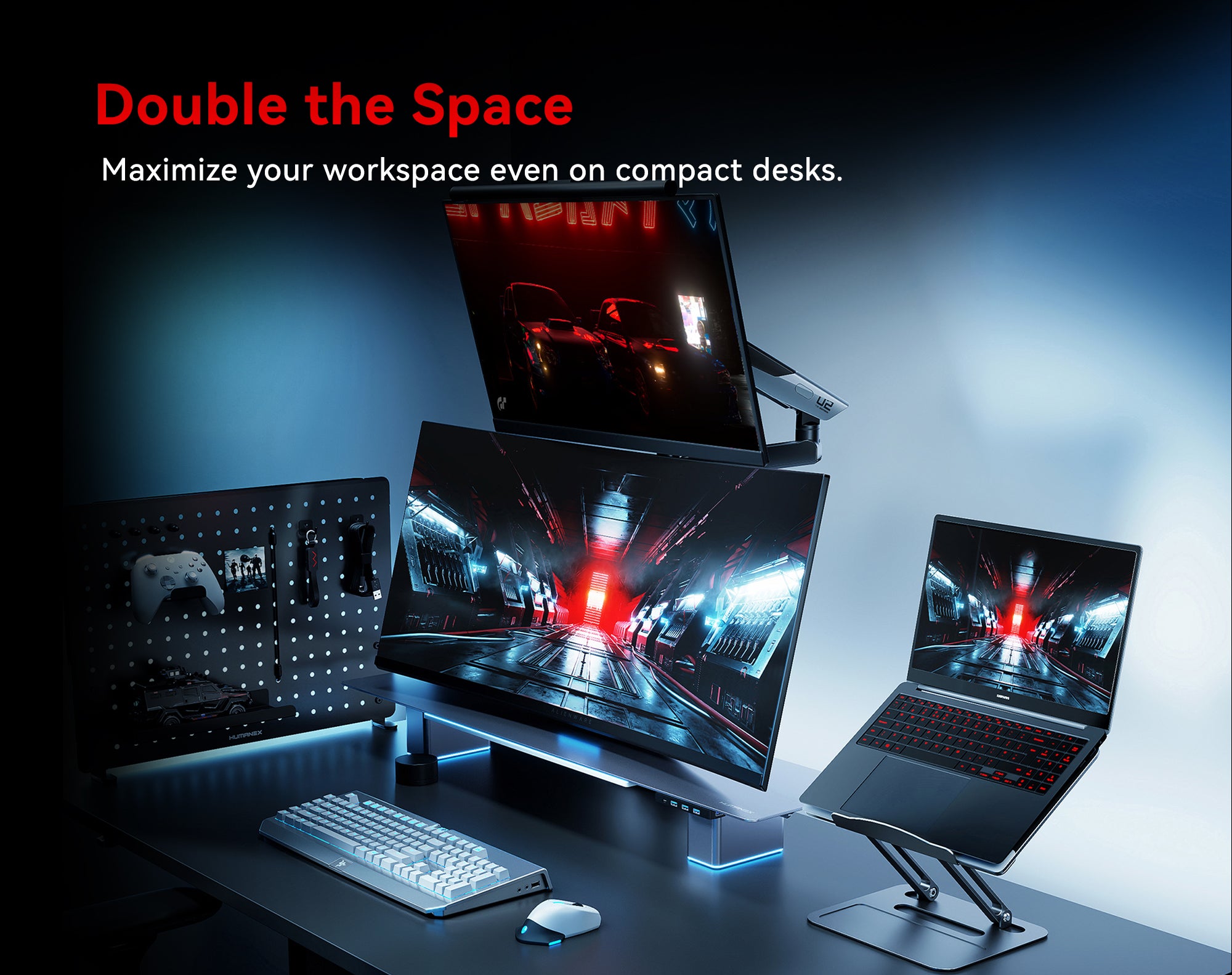 Humanex TX02-P2G-A monitor arm