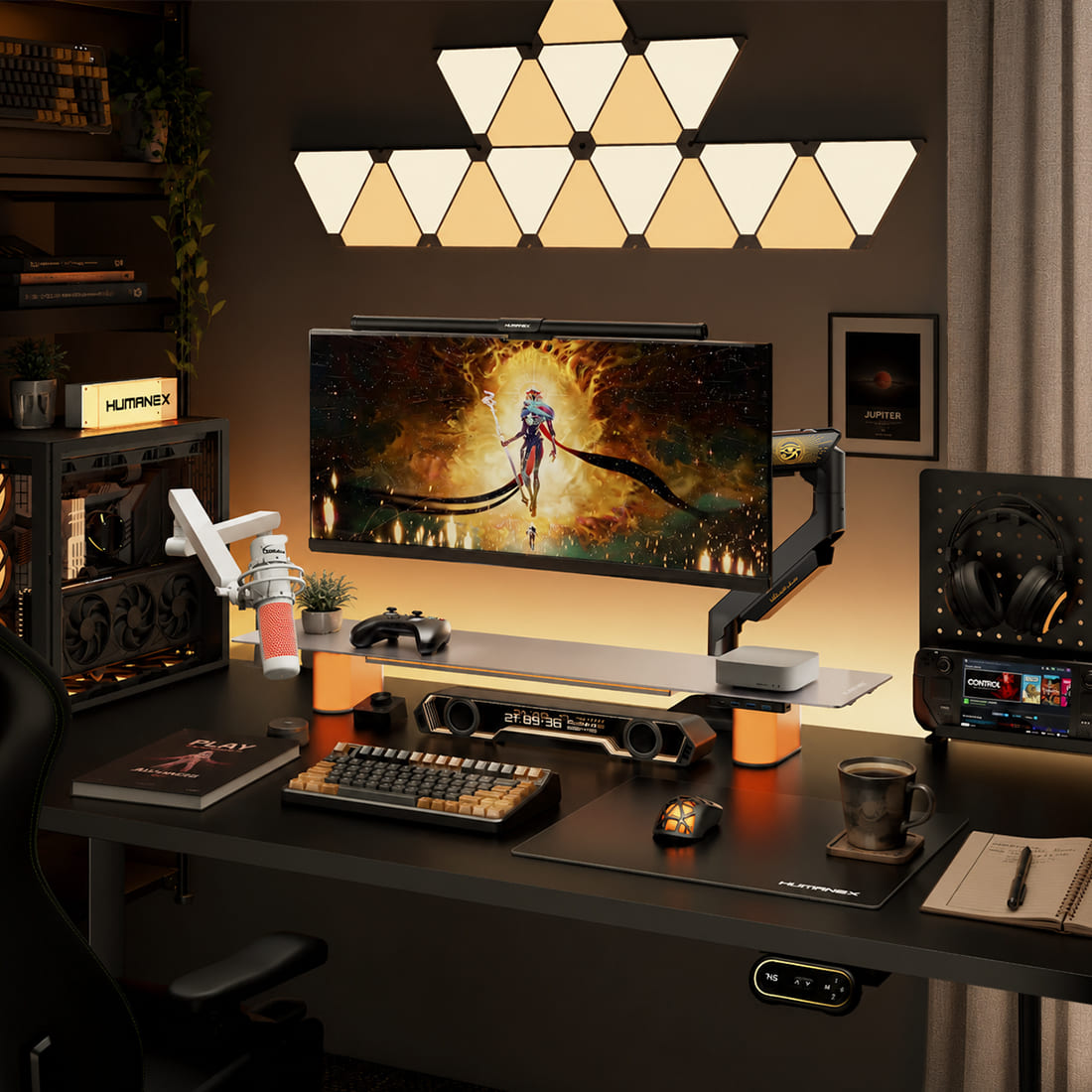 Humanex TX05 Heavy Duty Ultrawide Monitor Arm - Up to 57"