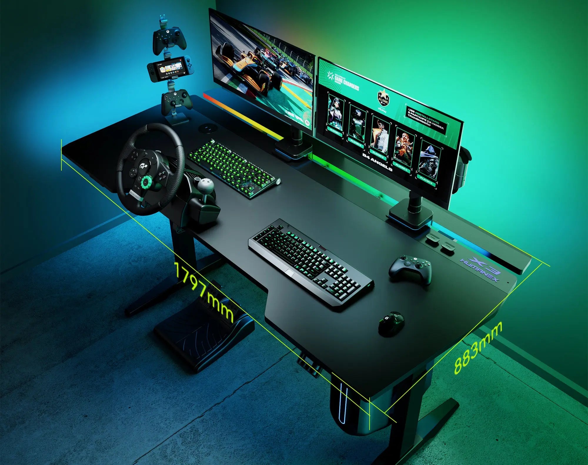 Humanex X3 gaming desk HUMANEX