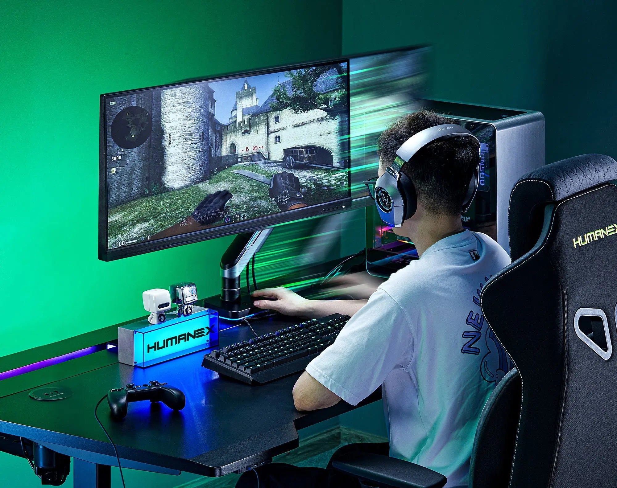 Humanex X3 gaming desk HUMANEX