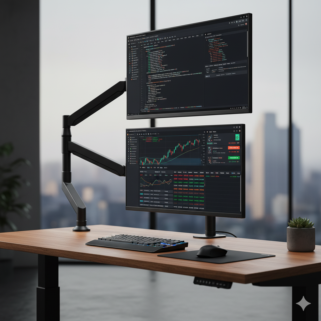 The Ultimate Programmer/Trader Guide to Vertical Monitor Arm