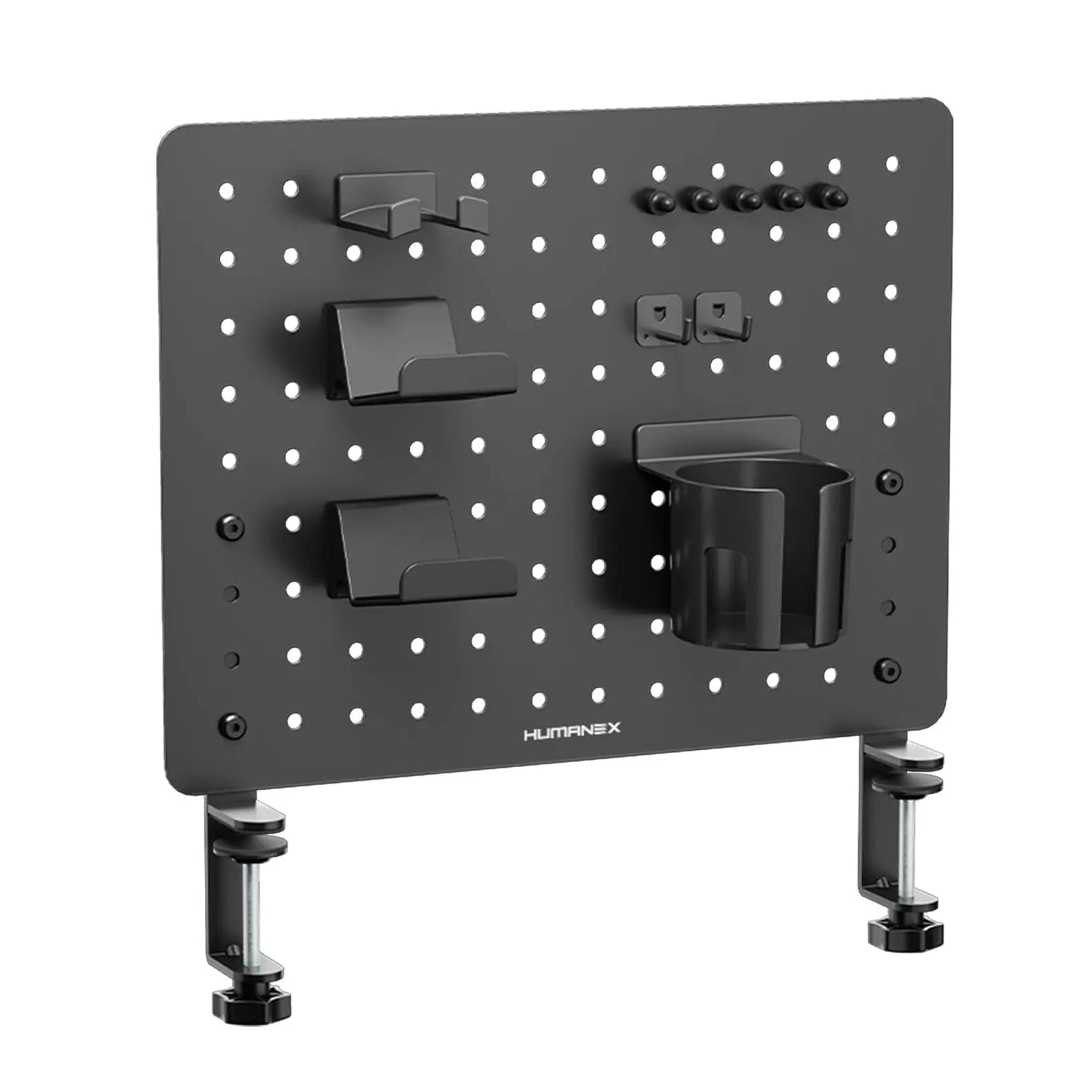 AX-9 Clamp-on Gaming Desk Pegboard HUMANEX