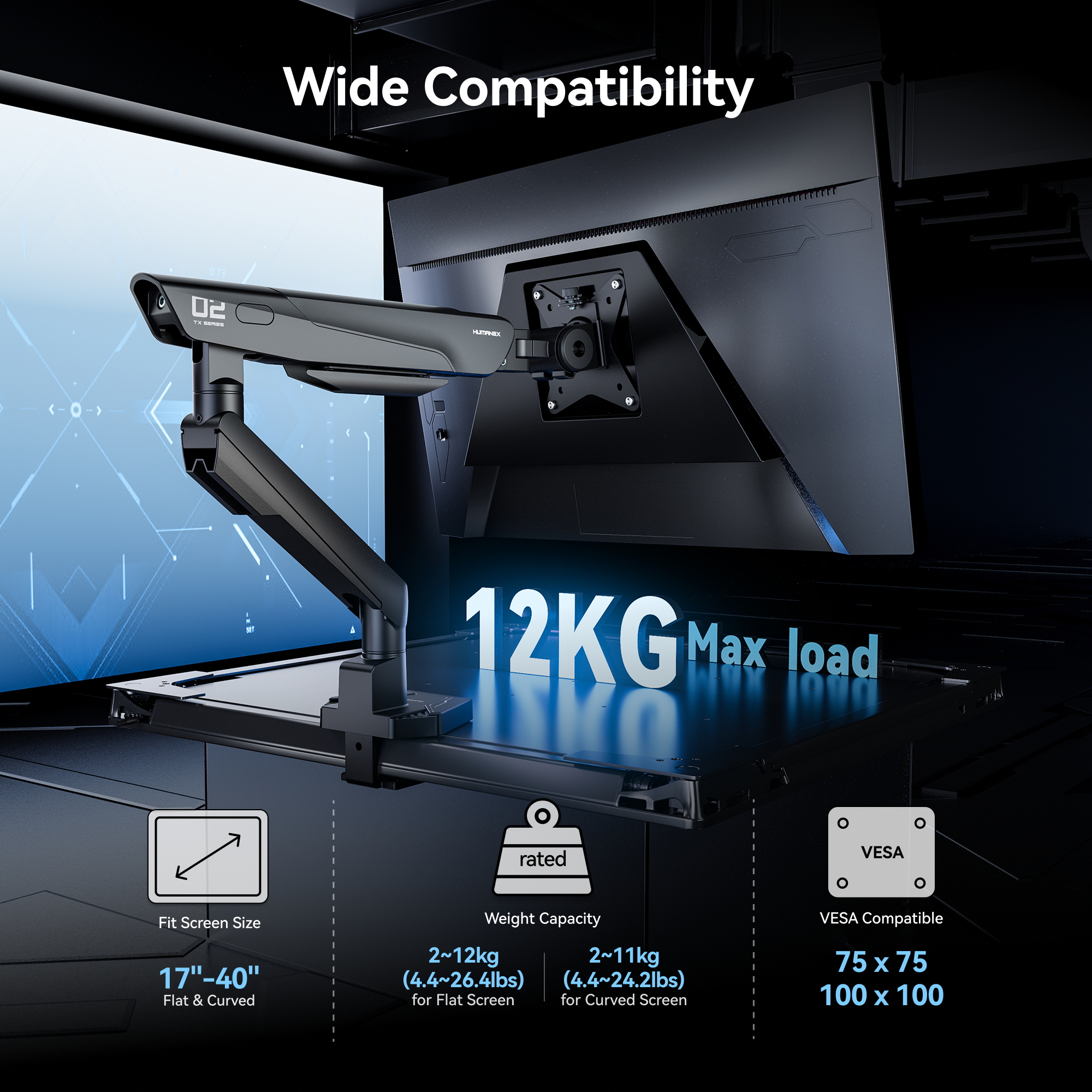 Hermit Mecha TX02-1B-A Monitor Arm