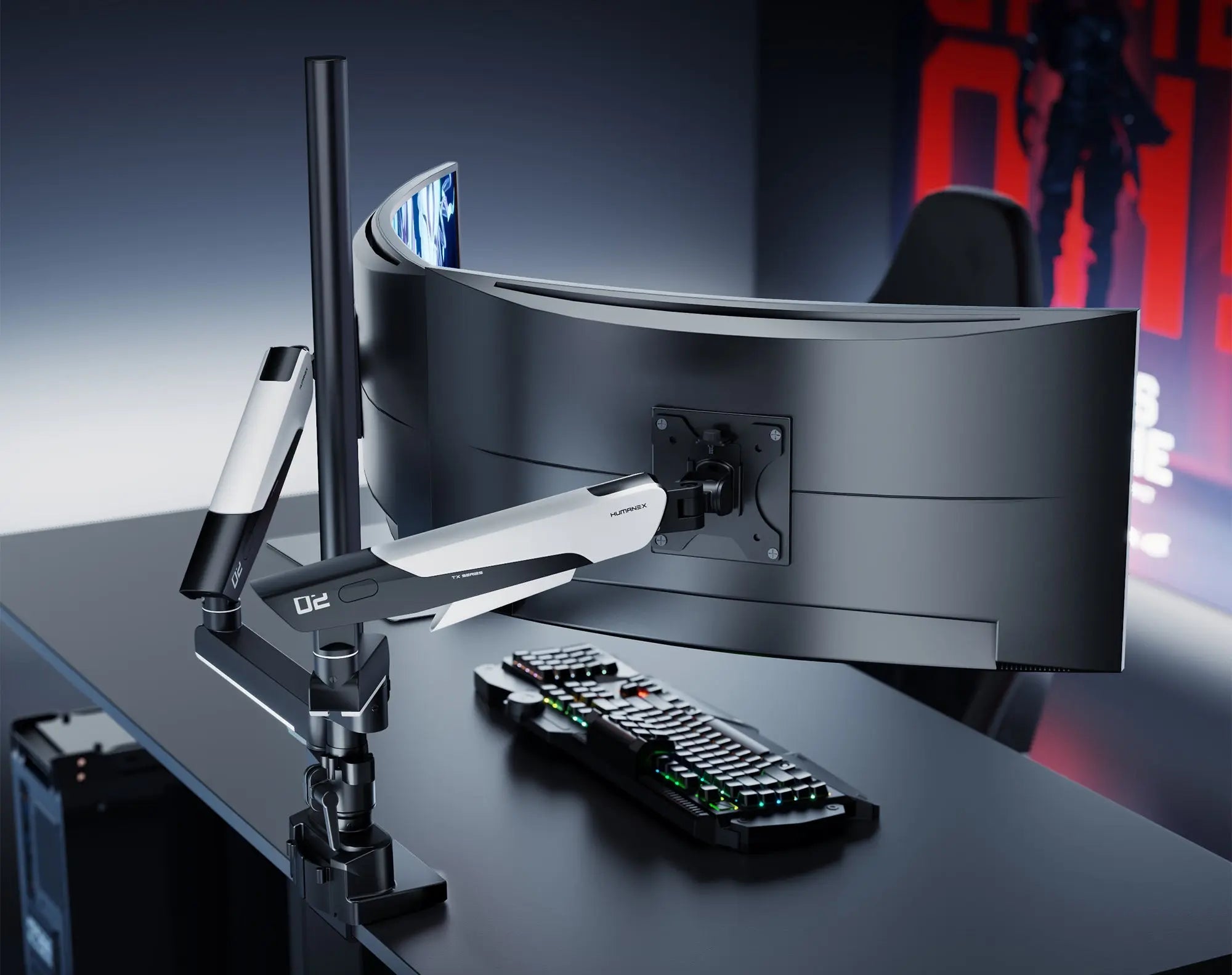 Humanex TX02 Dual Monitor Arm HUMANEX