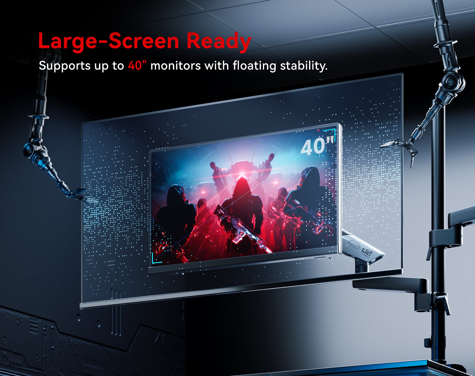 Humanex_TX02-P2G-A_large_screen_monitor_arm