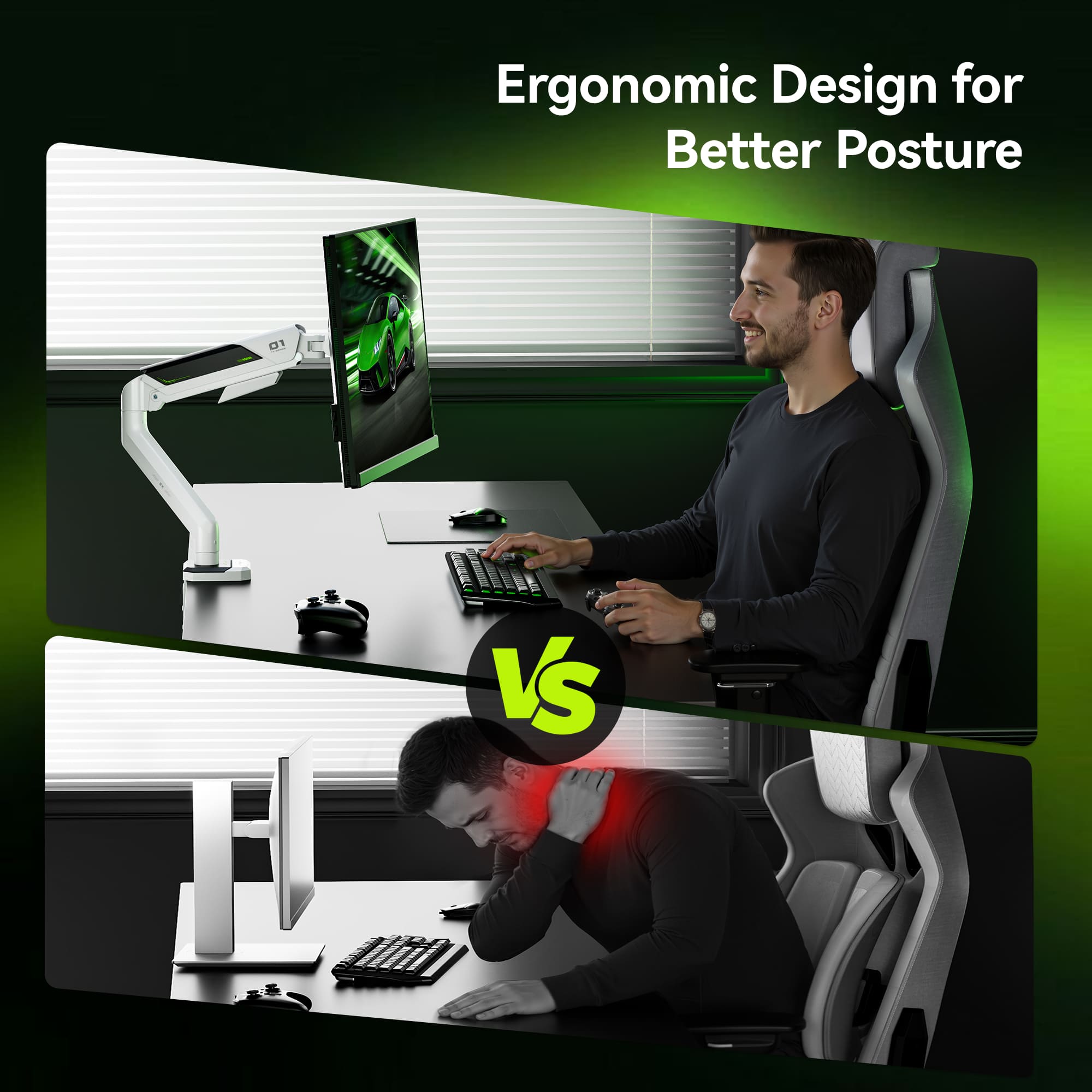 Humanex TX01-1W-A Single Monitor Arm