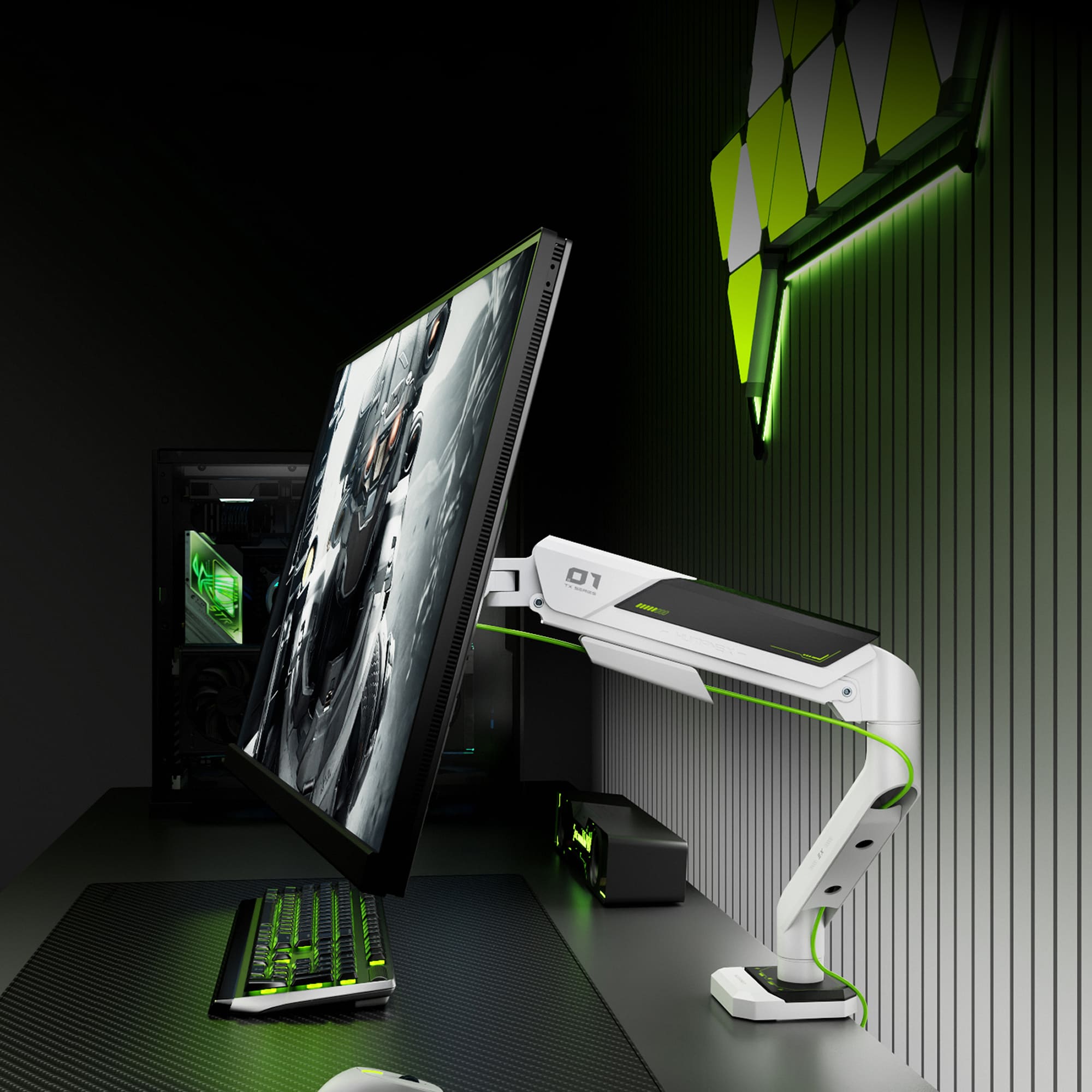 Humanex TX01-1W-A Single Monitor Arm