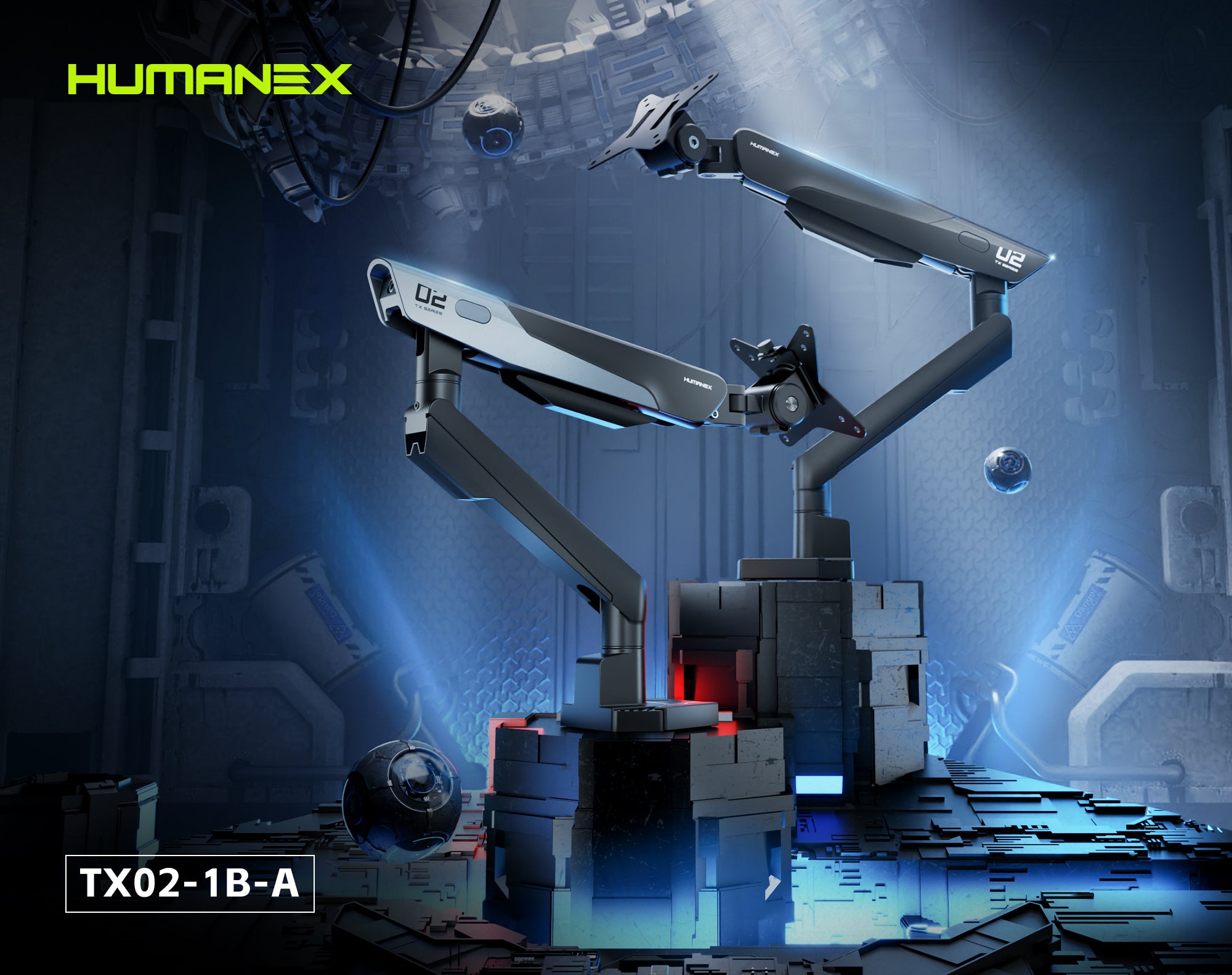 Hermit Mecha TX02-1B-A Monitor Arm