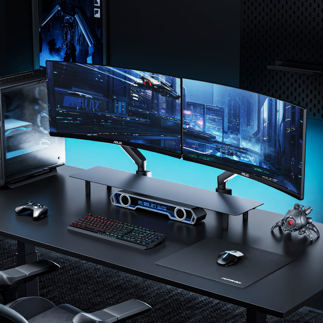 Humanex TX02 Single Monitor Arm Desk Mount for 17-40" Screens