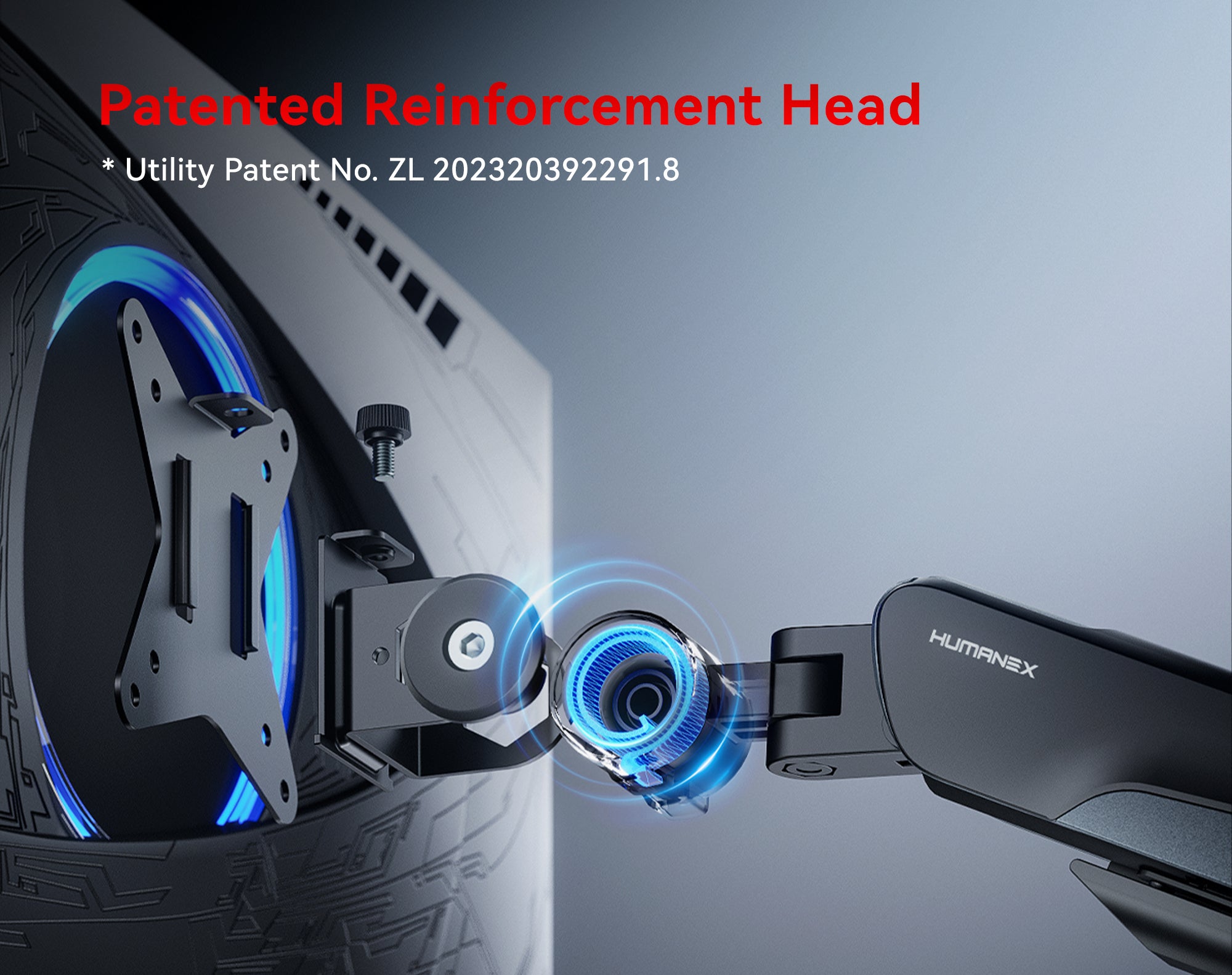 TX02-1G-A monitor arm head structure