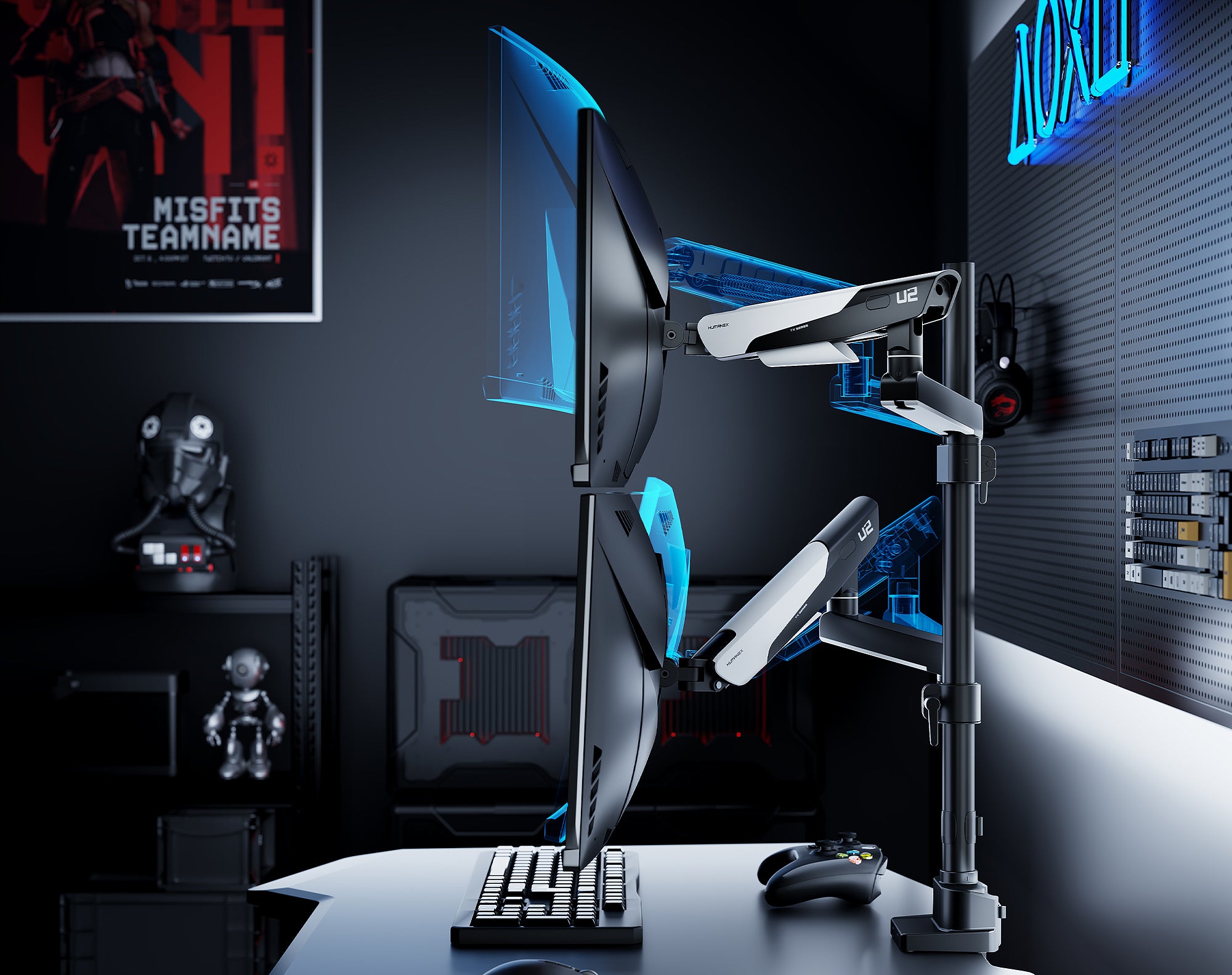 Humanex TX02 Dual Monitor Arm