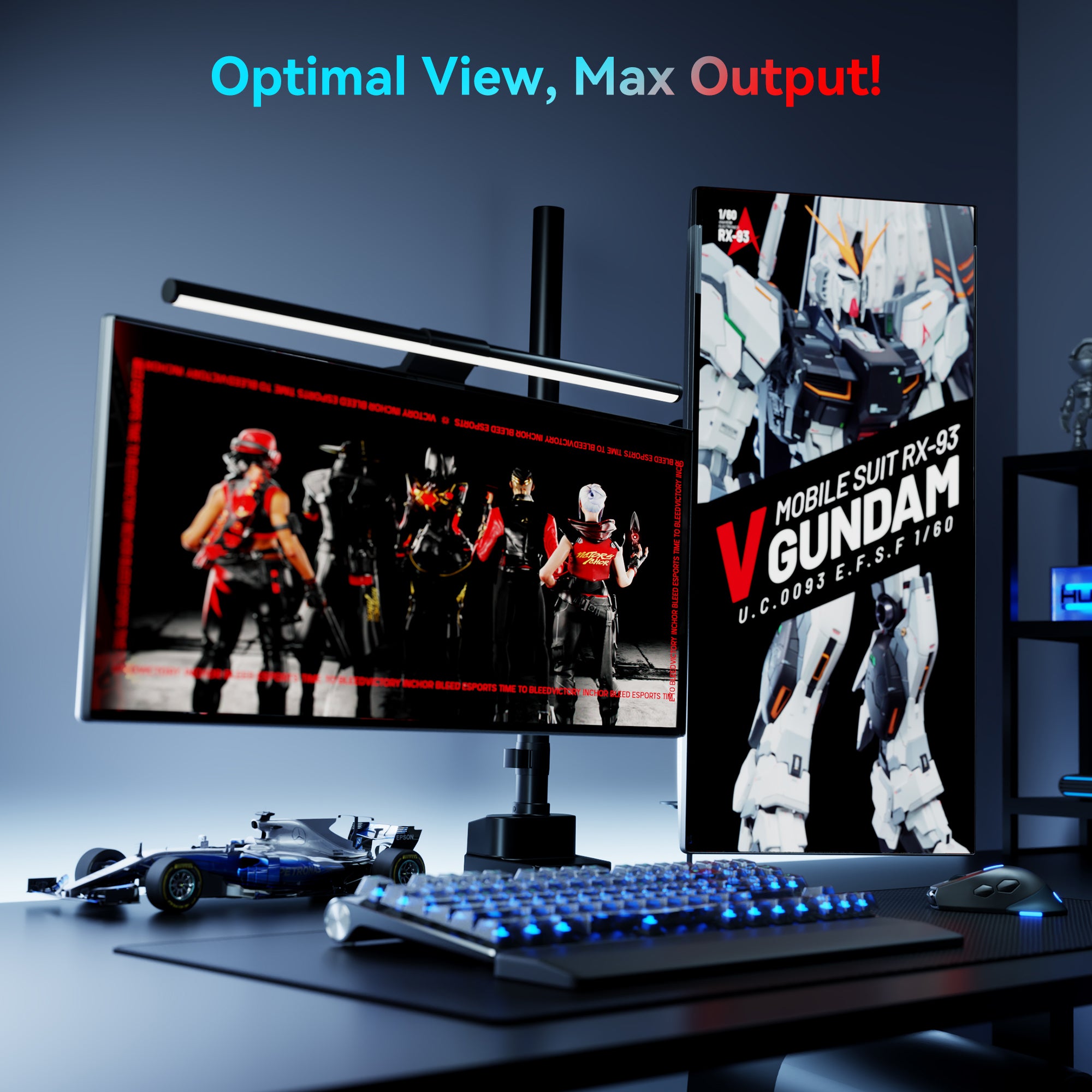 Humanex TX02-2PB-01 Dual Monitor Arm